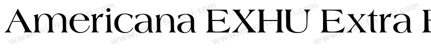 Americana EXHU Extra Bold字体转换